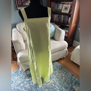 Eileen Fisher Linen Sundress in lovely lime. Size L
